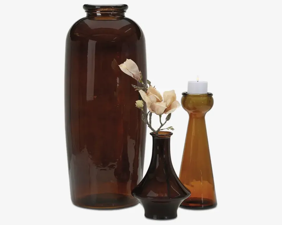 Vase brun H. 28 cm