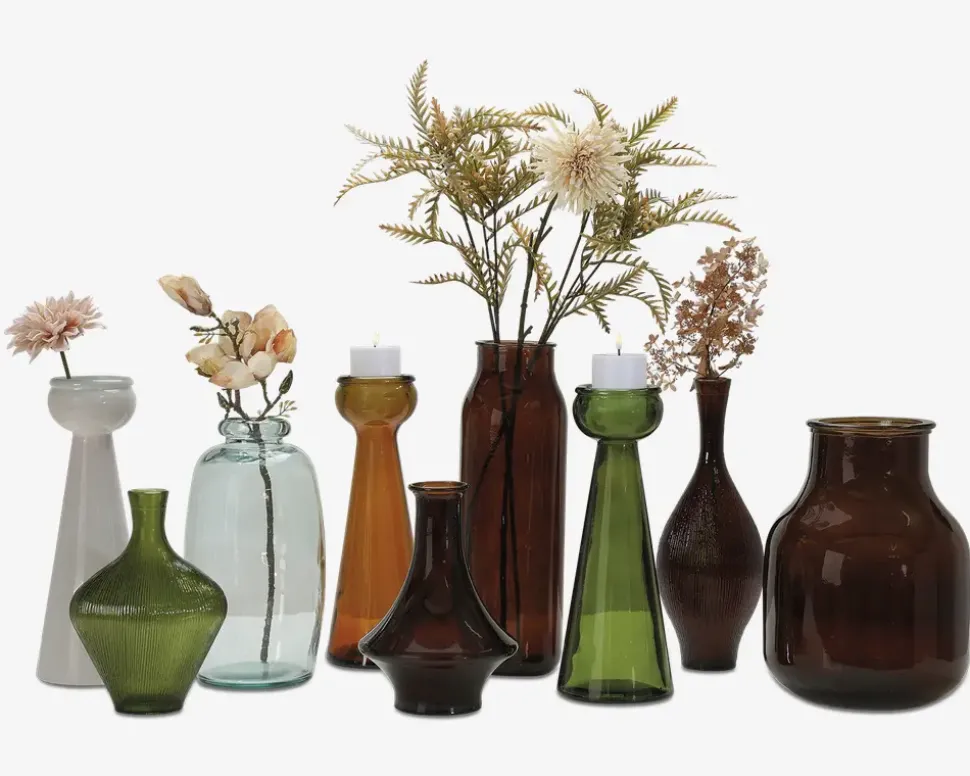 Vase brun H. 28 cm