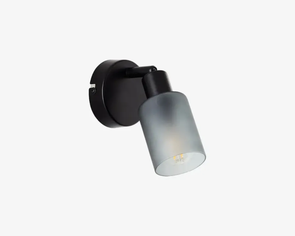 Vægspot Loralie Sort/Røgfarvet L.16 cm