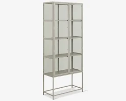 Vitrine Seaford H. 185,6 cm. grå